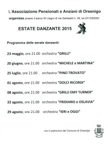 Serate danzanti 2015